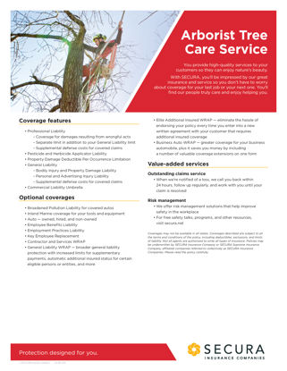 Arborist Tree Care Service Sell Sheet